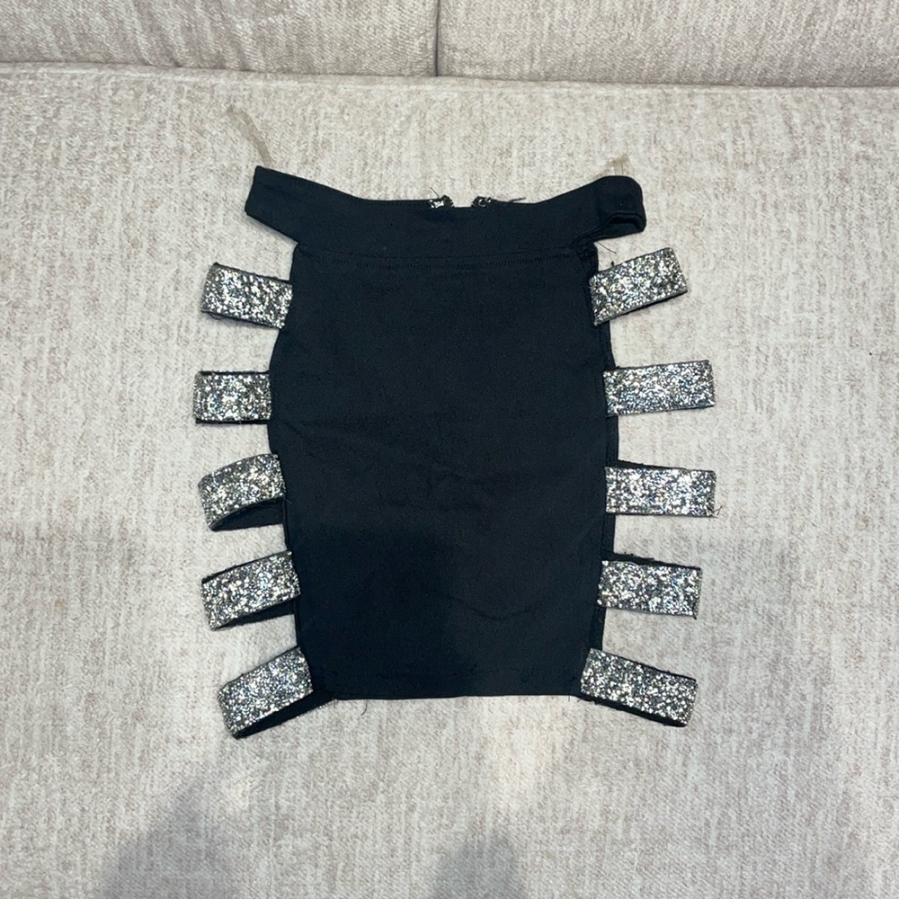 Black Bodycon Mini Skirt